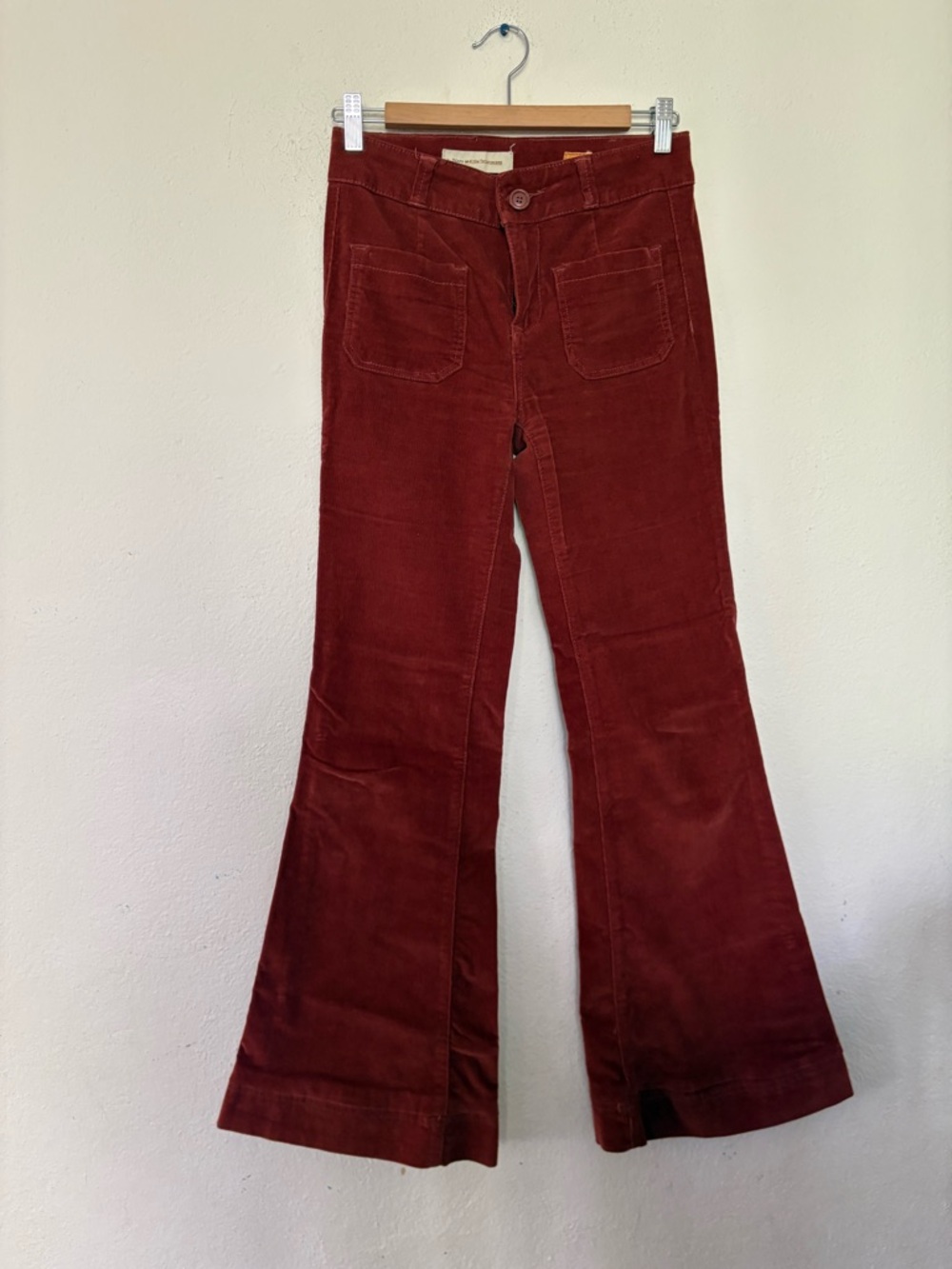 Pilcro Corduroy Pants in Rust Red